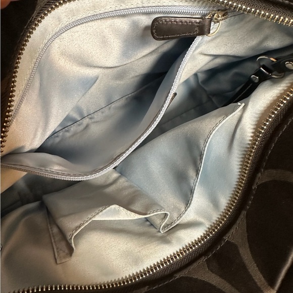 Coach Carly Purse Handbag Signature Logo 13009 Shoulder & Dustbag - Picture 8 of 10